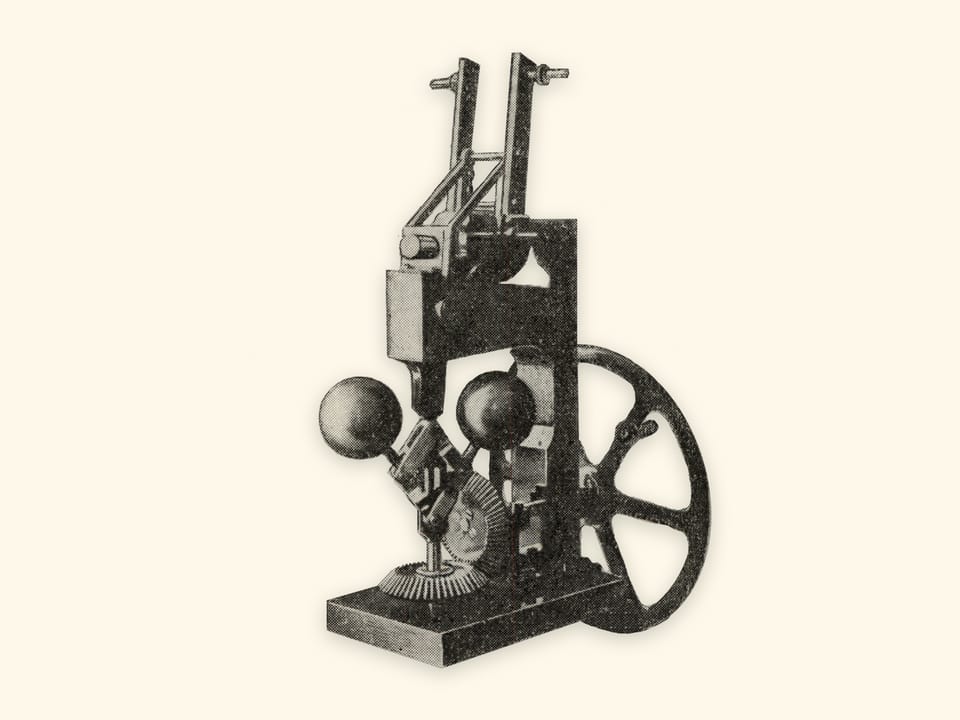 Mécanismes de Tchebyshev — Régulateur centrifuge — Modèle de Tchebychev (reproduction)